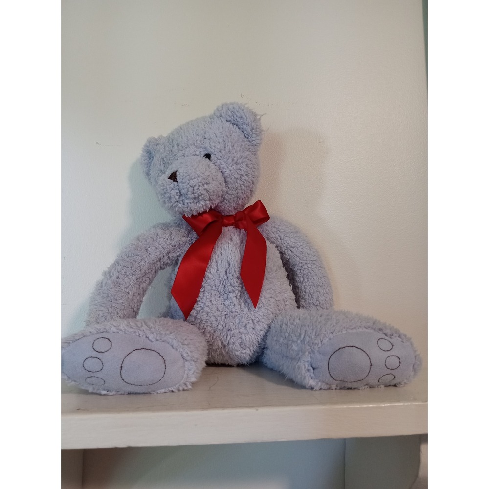 Bath & Body Works Im Cubby Teddy Bear Plush Purple Lavender Red Bow Soft Toy